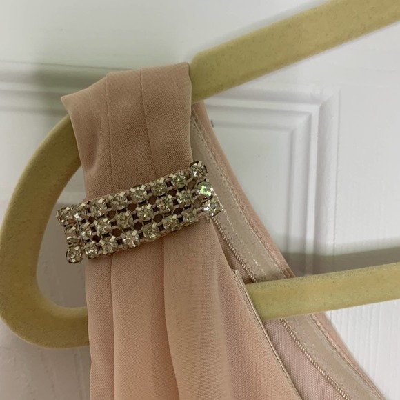 Adrianna Adrianna Papell Blush Pink Chiffon Formal Dress size 10 - Picture 4 of 10